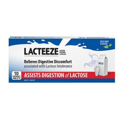 Lacteeze Chewable (mild mint flavour) 10t